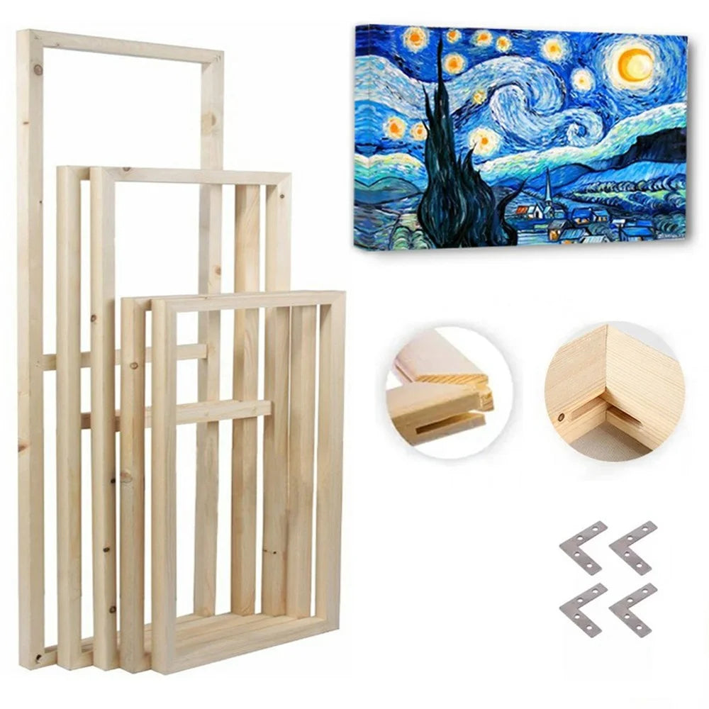 40 x 50cm Solid Pine Wood Canvas Frames for Oil Paintings Poster Prints DIY Picture Inner Frame - 6