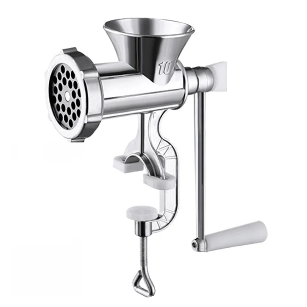Manual Meat Grinder 10# Large Size Sausage Maker Multifunction Aluminum Alloy Kitchen Tool (No FDA Certification) - 1
