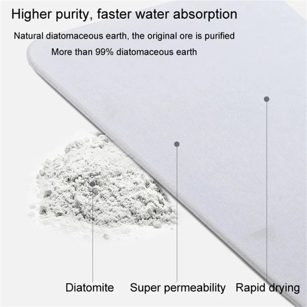 22.5 x 7cm Diatomite Drying Mat Absorbent Pad for Bathroom Sink Countertop Faucet Draining Pad - Style A - 3