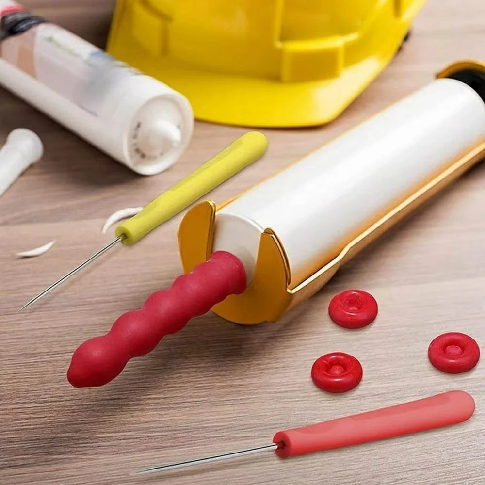 20Pcs Rubber Caulk Caps Leak Proof Caulking Saver Tube Sealer Glue Sealing Protector - Red - 4