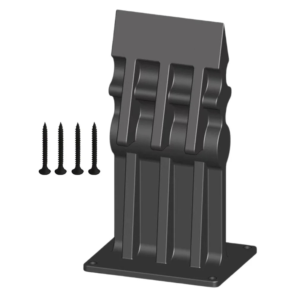 Rectangular Log Splitter Cast Iron Firewood Separator Manual Wood Splitting Tool For Home / Outdoor Use - Black - 1