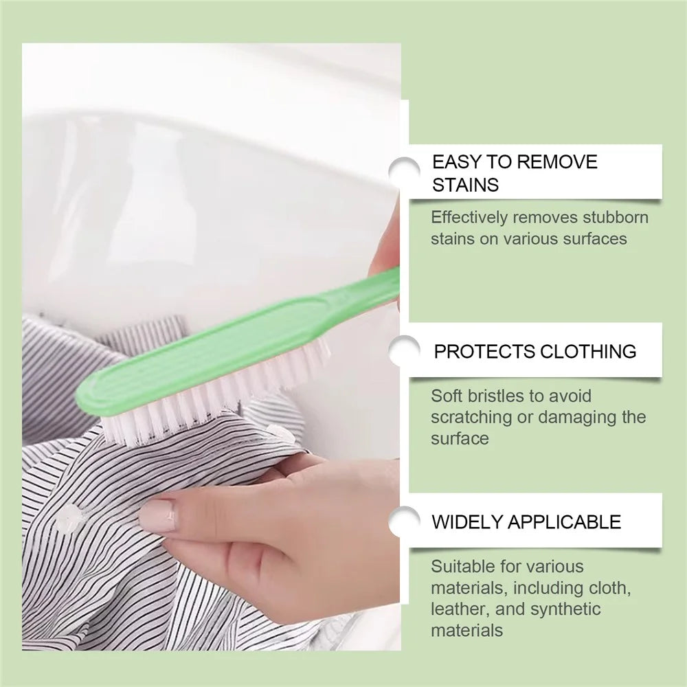 JUE-FISH JU-C09-0109-01 2Pcs Multi Purpose Cleaning Brush for Shoes Sink Wall Stains Removal Bristles - 6