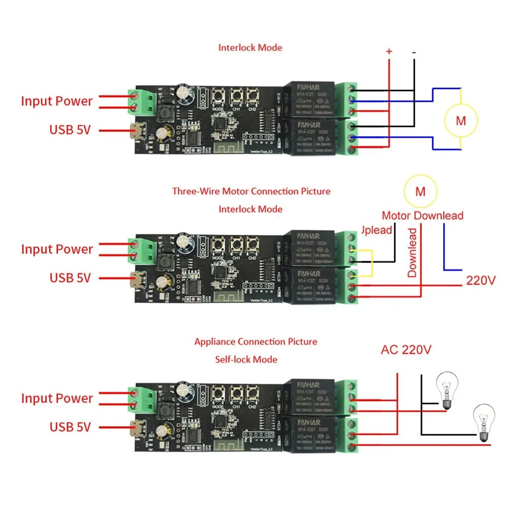 TY-DIY02 TUYA 2-Channel WiFi Smart Switch Relay Module Timing Function App Voice Remote Control for Amazon Alexa Google Assistant - 7