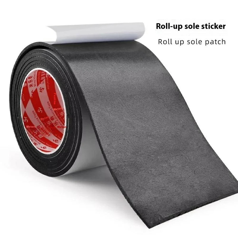 80mm Wide 1m Long Grid Texture Anti-Slip Shoe Sole Sticker Worn Shoe Bottom Self-Adhesive EVA Repair Patch - 4