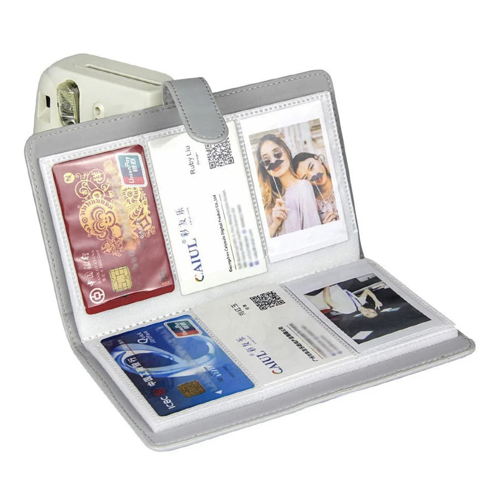 3 Inch Photo Album for Instax Mini 12 / 11 / 9 Large Capacity 96 Photos PU Leather Cover Storage Book - Oil Paint - 2
