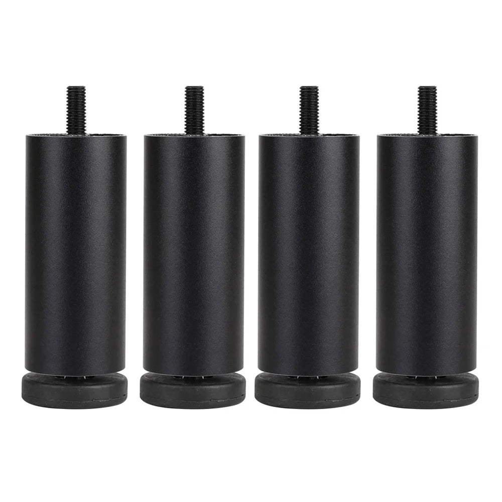 4Pcs 10cm Furniture Legs Risers Feet Support for Washing Machine / Refrigerator / Sofa / Cabinet - Black - 1