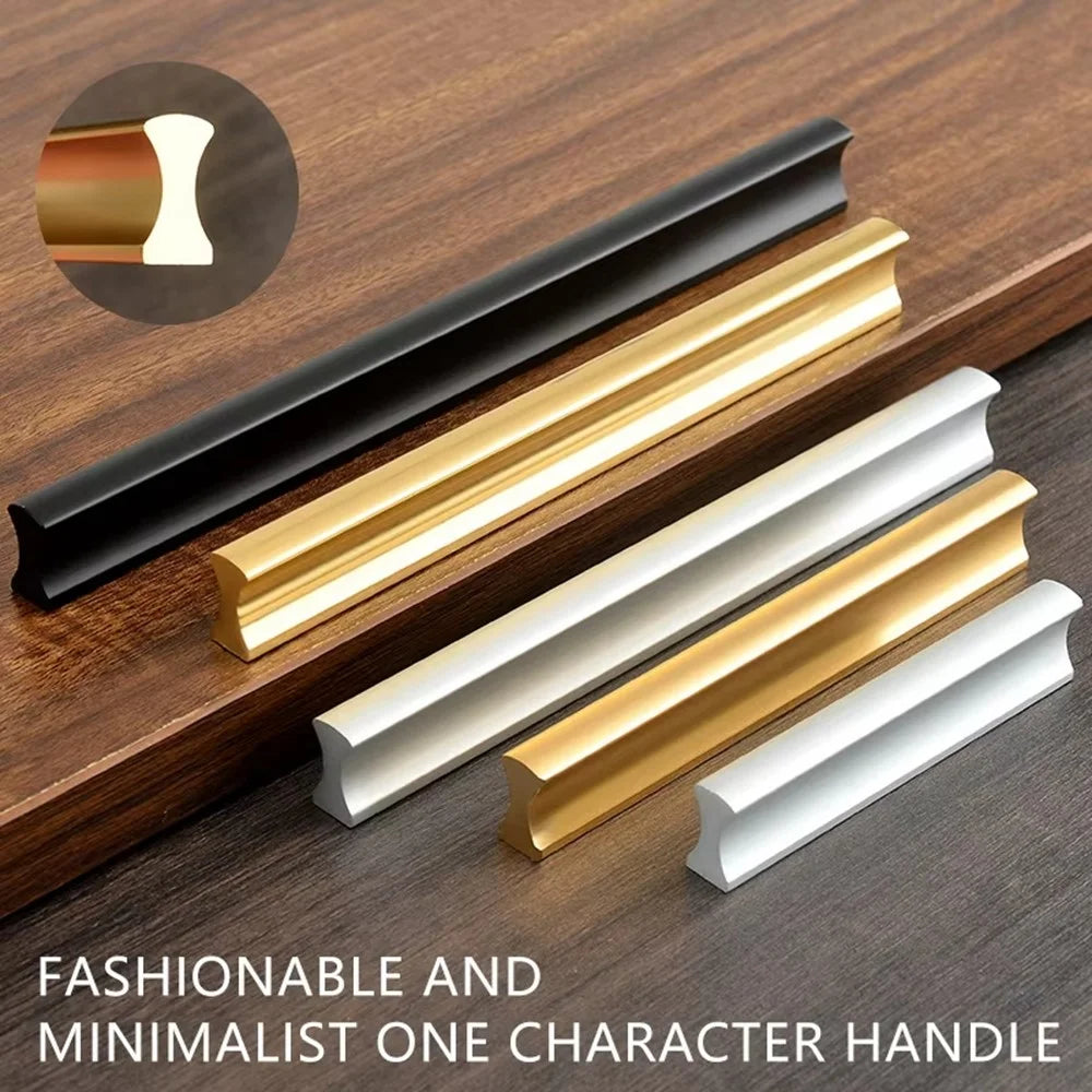 Drawer Pull 192mm Hole Center, 220mm Length Aluminum Alloy Kitchen Cabinet Handle Furniture Hardware - Matte Silver - 7
