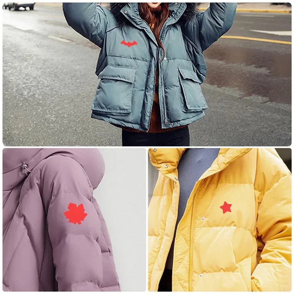 Self-Adhesive Repair Patches Down Jackets Raincoats Tents No Cut Waterproof Tear Resistant Fabric Patch - Light Pink - 6