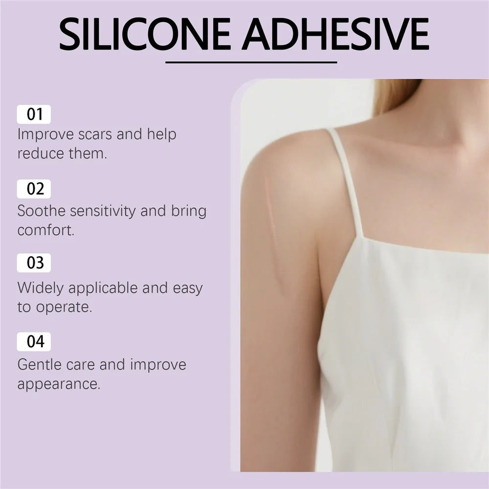 LANISKA 4 x 150cm Scar Removal Sheets Scar Care Patch Silicone Tape Skin Repair Adhesive, LA-B07-0064-01 - 7