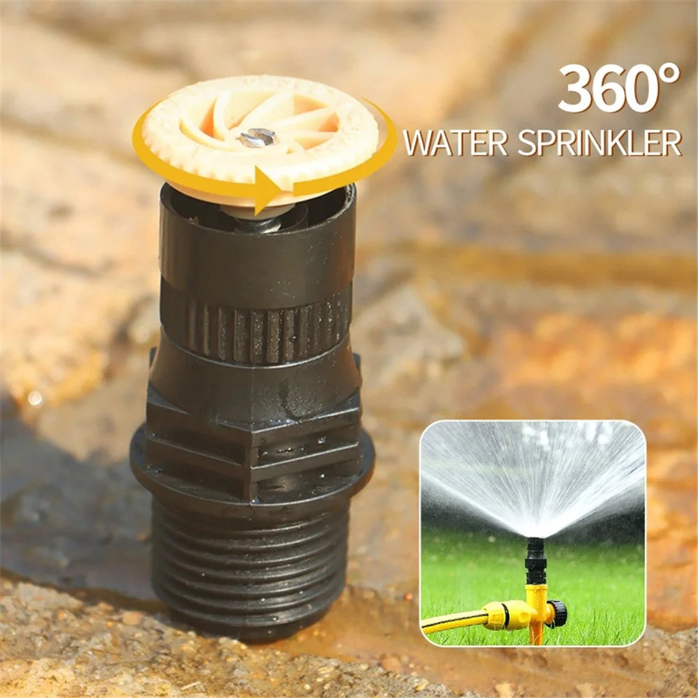 360-Degree Rotation Auto Irrigation System Garden Lawn Sprinkler Angle Adjustable Spraying Tool for Ground Plants, Grassland - 5