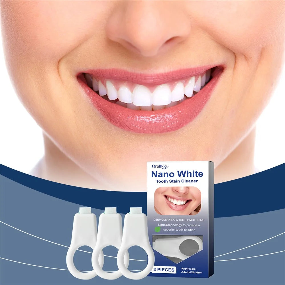 ORALHOE OR-A04-0423-01 Dental Sponge Cleaner Gentle Oral Care Stain Remover Tooth Whitening Tool - 2