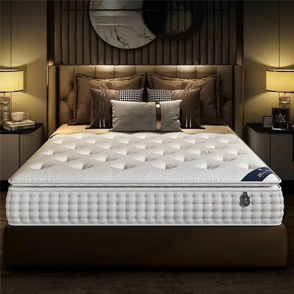 1500mm x 2000mm 24cm Thickness Breathable Fabric Spring Mattress Spine Protection Memory Foam Sleeping Pad - 5
