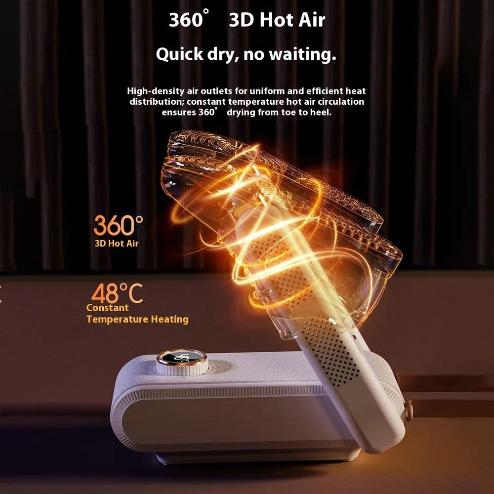 Dual Arms Intelligent Timer Shoe Dryer Quick Drying Dehumidification Foldable Shoes Drying Machine, EU Plug - 3