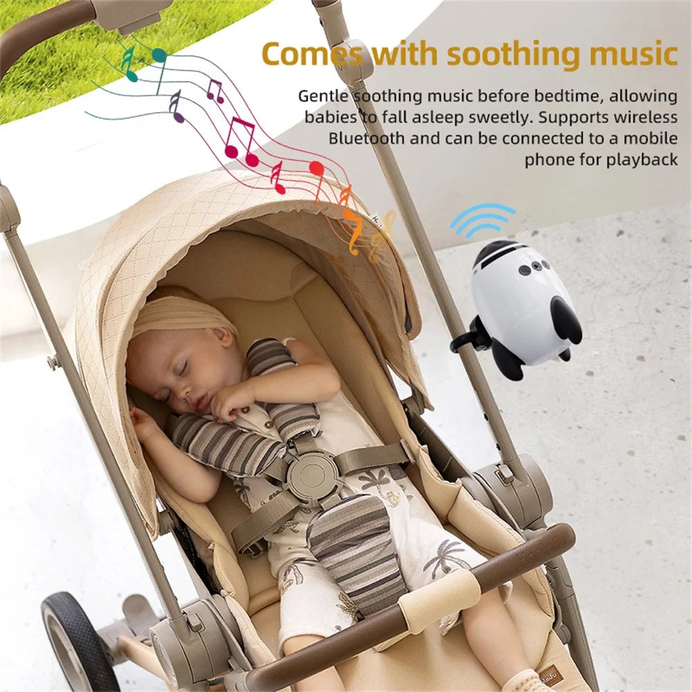 SR10 Portable Baby Stroller Shaker Infant Sleep Soothing Device with White Noise Bluetooth-compatible Music Player - 6