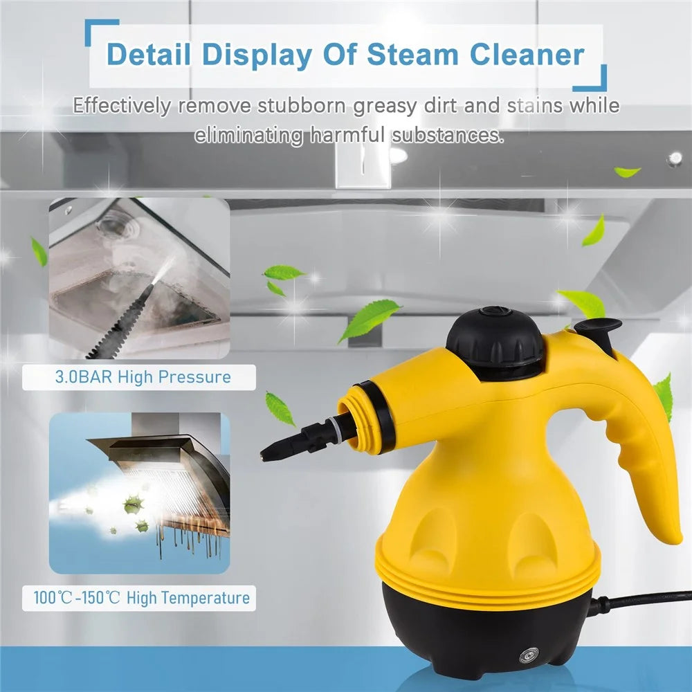 High Pressure Steam Cleaner Handheld Multi-Function Kitchen Home Appliance Portable Steamer for Cleaning - 2