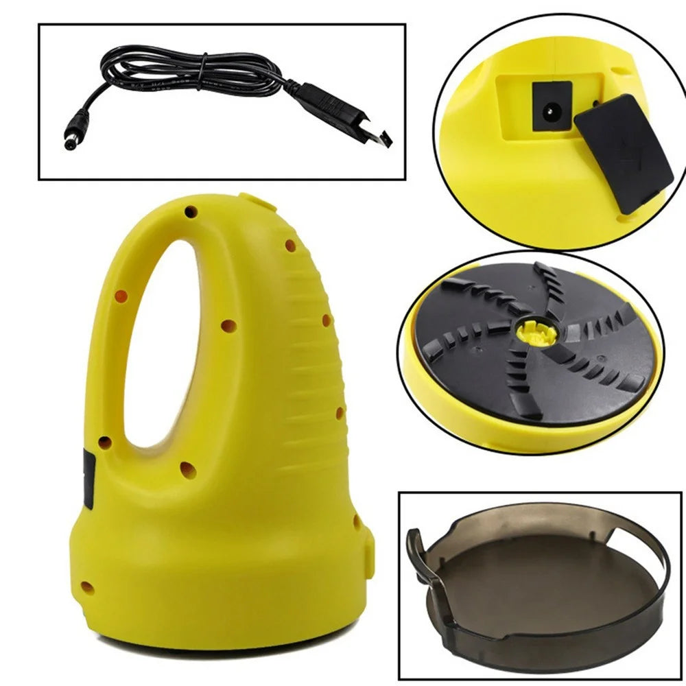 Electric Snow Scraper for Car Windshield Defroster Ice and Snow Remover Automotive Cleaning Tool - Yellow - 4