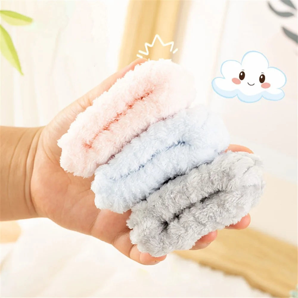 2PCS Water Absorption Wristband for Washing Face, Wrist Bands Towels for Water Flowing Down to Your Arms - Light Pink - 7