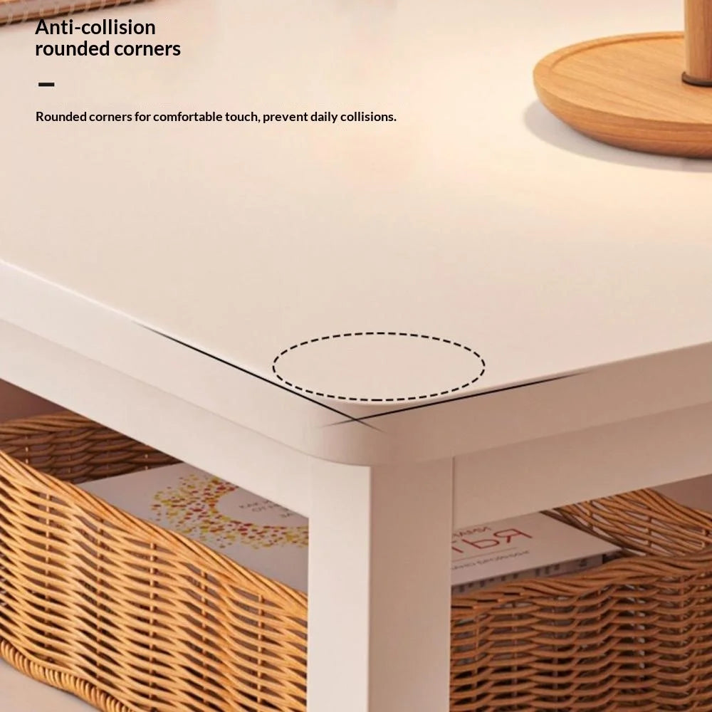 140 x 40cm Single Layer Narrow Desk Home Office Table Compact Workstation for Bedroom / Study - White - 2