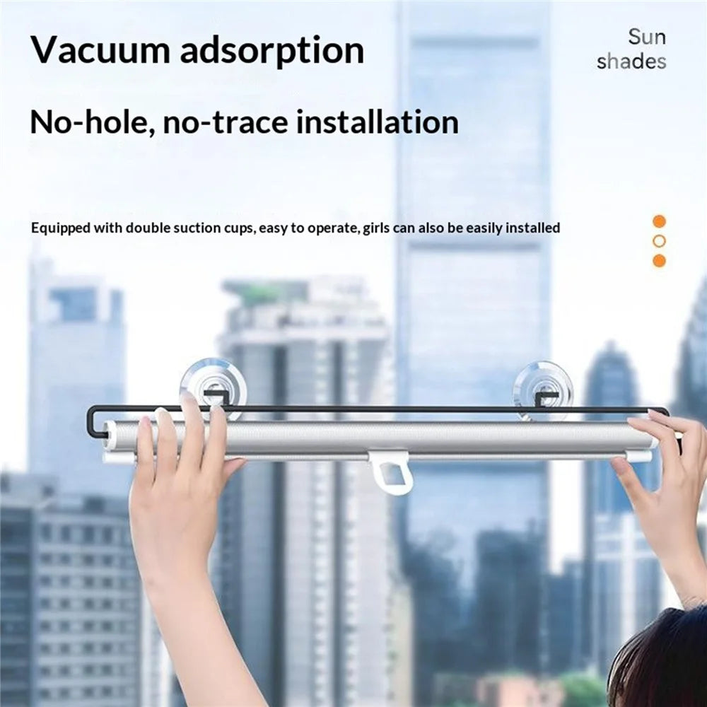 ST-5022 45x125cm Car Window Sunshade Auto Retractable Suction Cup Blackout Curtain for Car Bedroom - 6