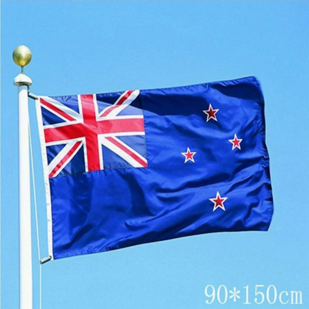 90x150cm 3x5ft New Zealand Flag Polyester National Banner with Grommets for Outdoor Display - 6