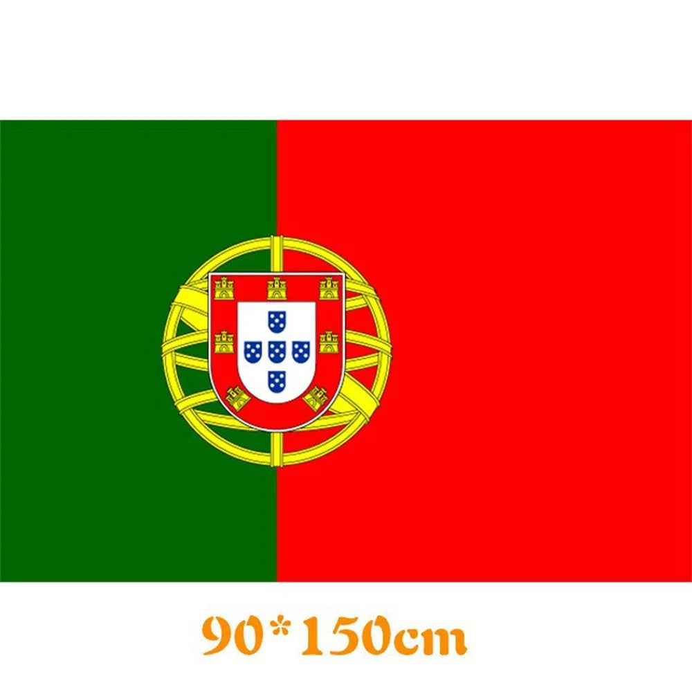 90x150cm 3x5ft Portugal Flag Polyester National Flag Banner for Outdoor Indoor Display Party Decoration - 3