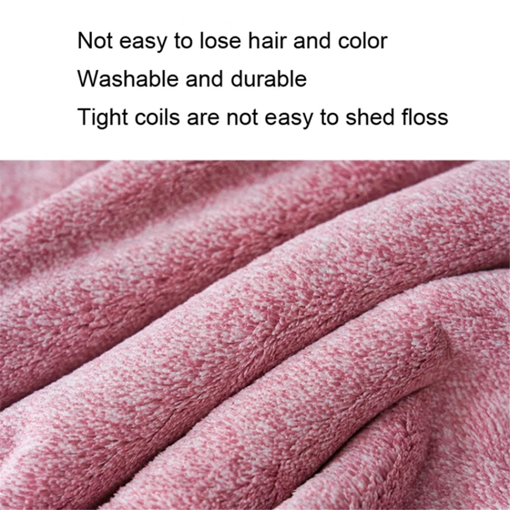 Hair Towel Wrap Super Absorbent Quick Dry Hair Turban Bathroom Essential Accessories - Grey - 6
