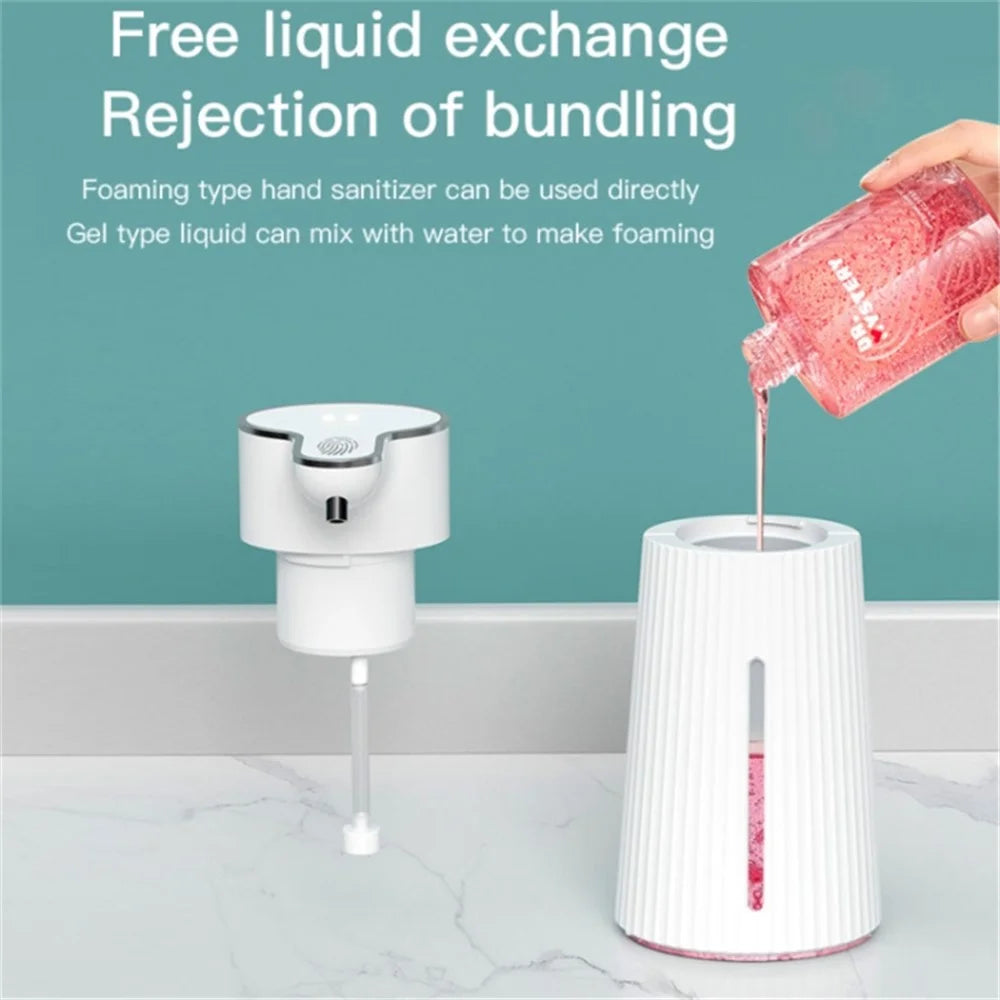 400ml Touchless Automatic Foaming Soap Dispenser Wall Mounted ABS Hand Sanitizer Dispenser with Drain Cleaner - 4
