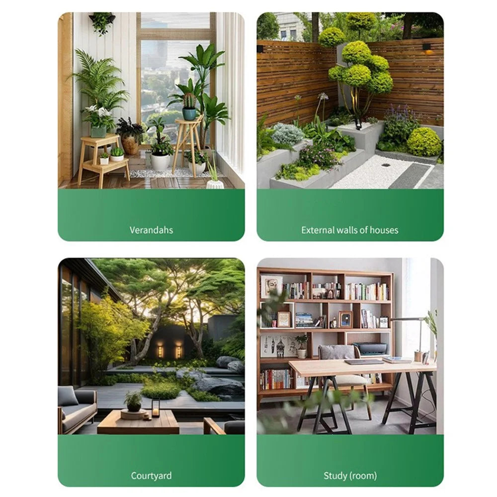 001-YL-221 Hanging Plant Pot Indoor Outdoor Balcony Potted Flower Iron Display Basket - Moon / Bronze - 7