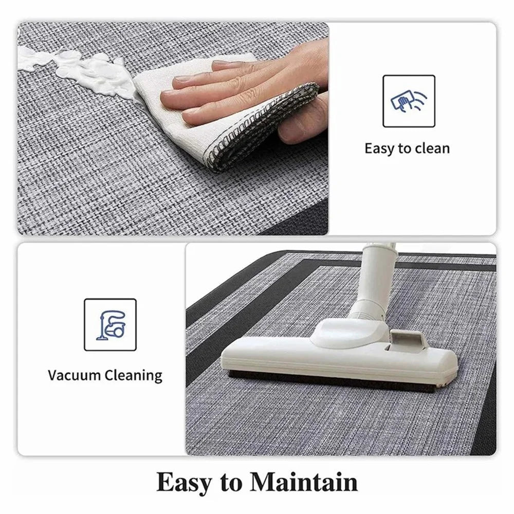 45x75cm PVC Anti-fatigue Anti-slip Floor Mat Kitchen Bathroom Bedroom Floor Mat - Black - 3
