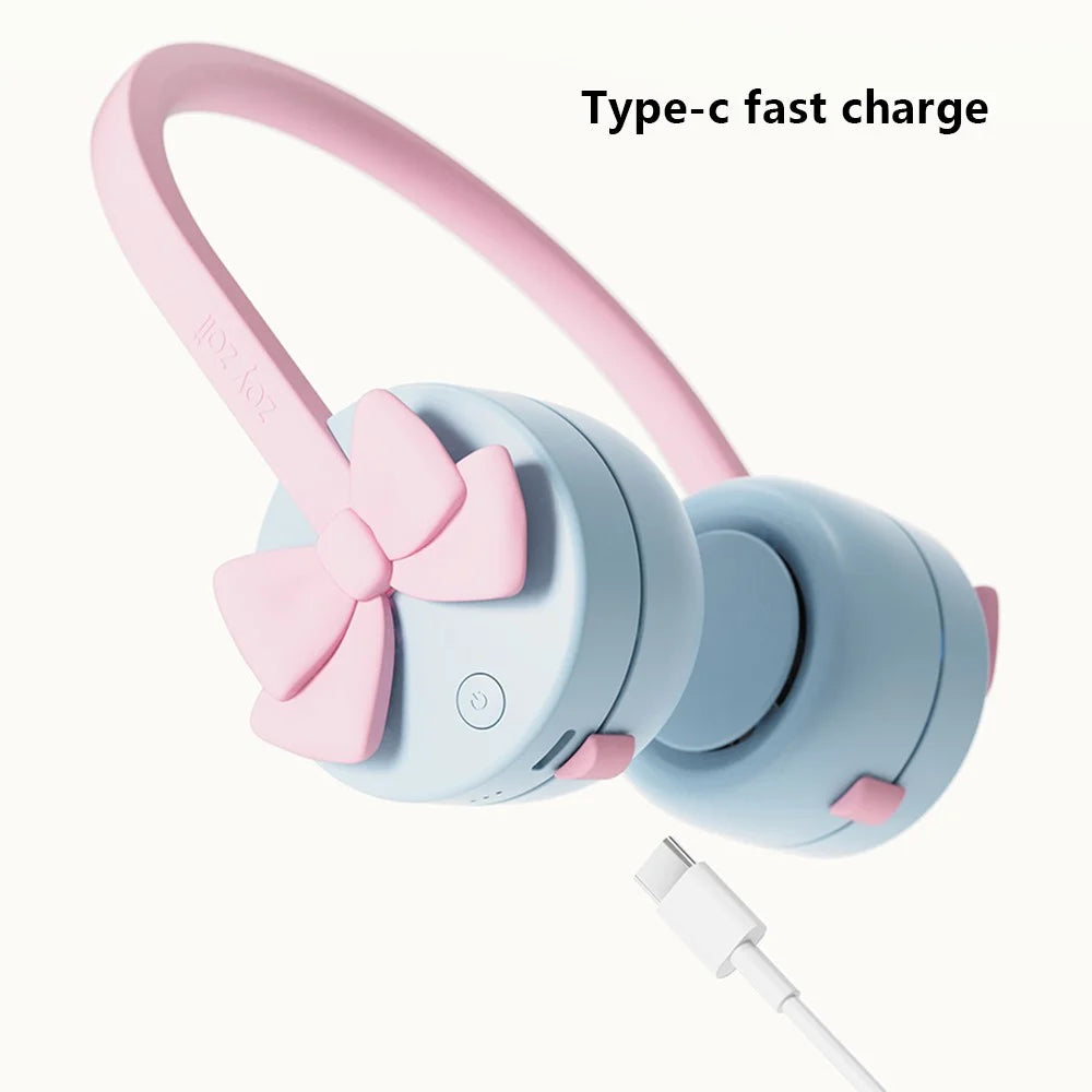 ZOYZOII F8 Three Speeds Cooling Fan Children Bladeless Neck Hanging Fan - Bowknot - 2