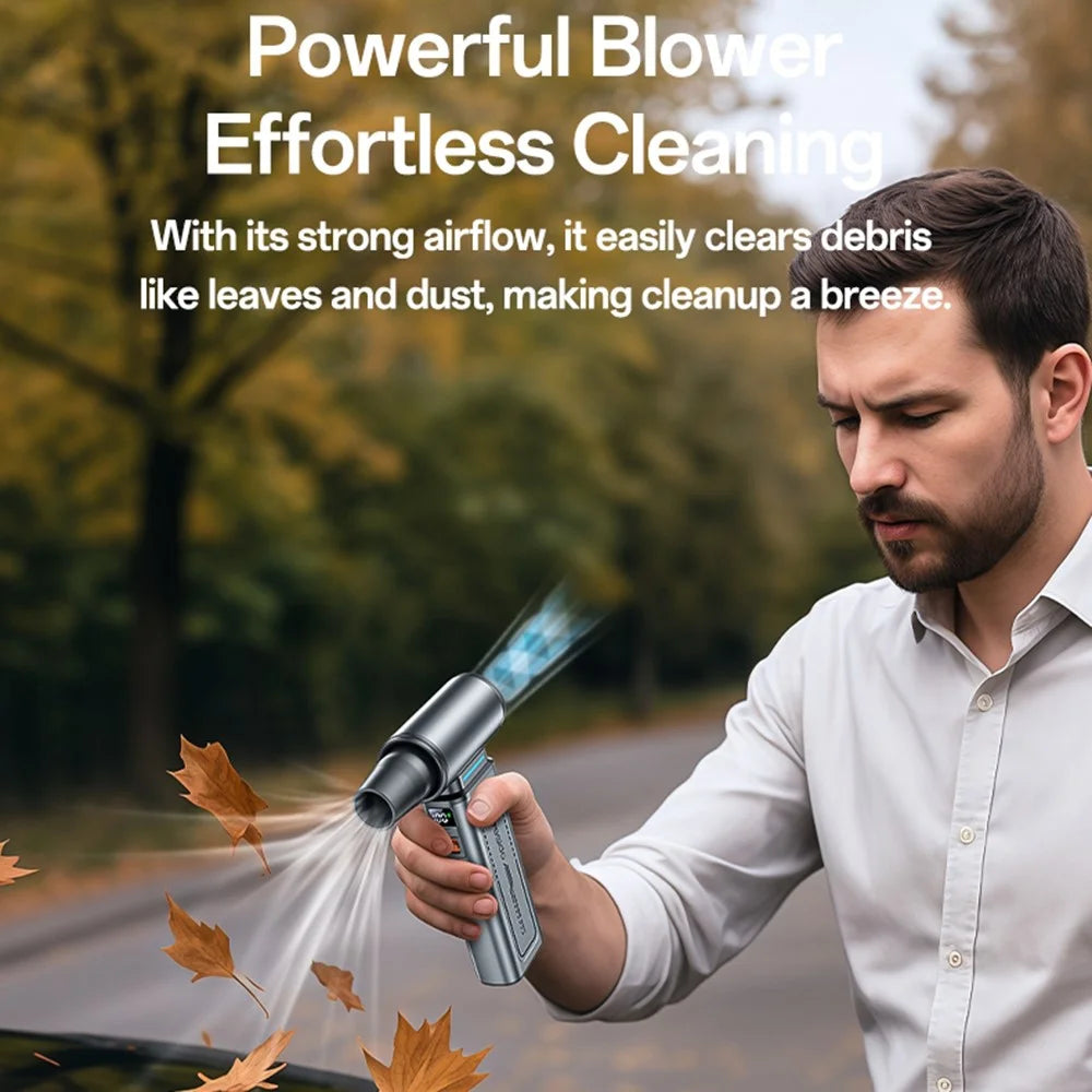 YESIDO YF19 Handheld Fan Powerful Outdoor High-Speed Wireless Portable Car Dust Blower / Fan / Vacuum Cleaner - 5