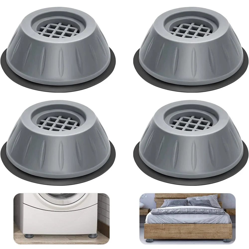 4Pcs 9cm Anti Vibration Washer Feet Pad, Washing Machine Feet Pads Noise Canceling Washing Machine Feet Support - 1