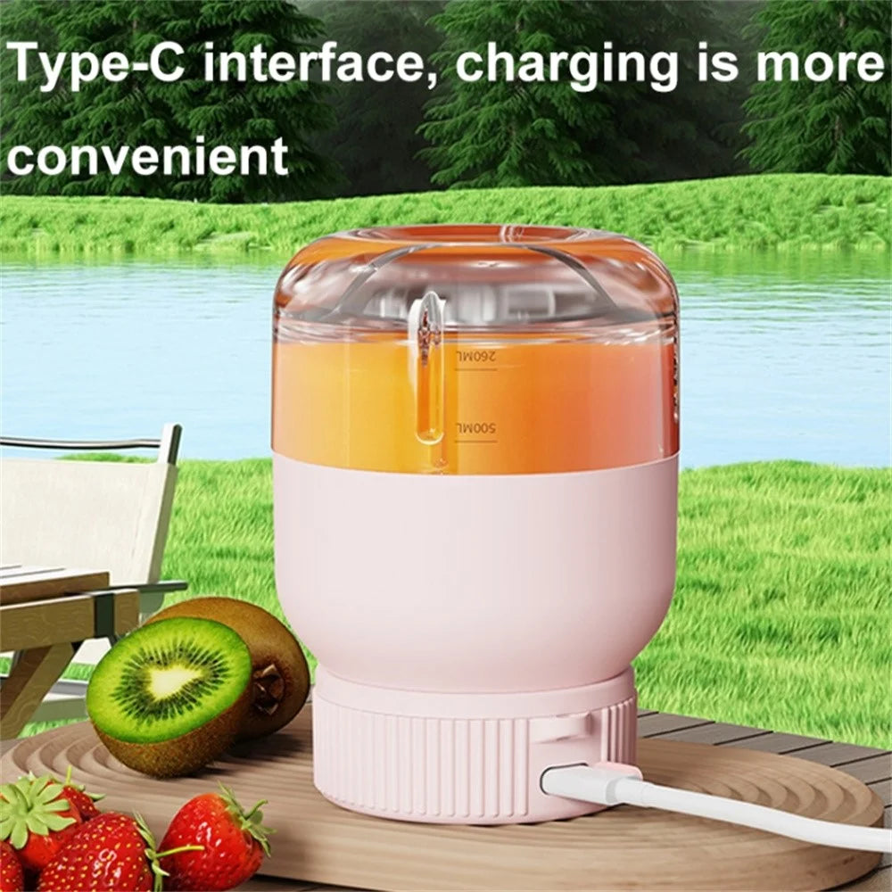 800ml Wireless Portable Blender Electric Fruit Juicer Multifunction Smoothies Mixer (No FDA, BPA Free) - Green - 4