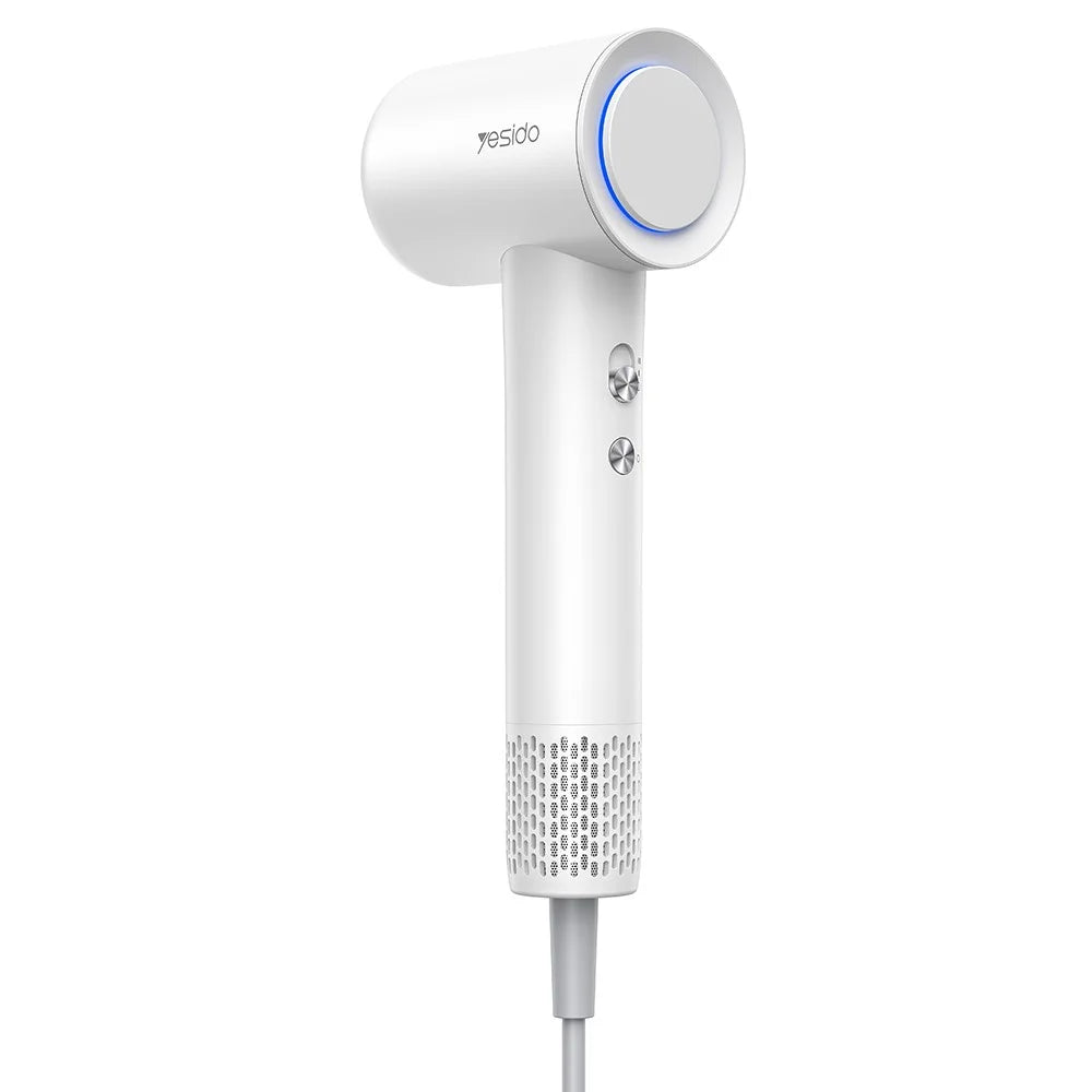 YESIDO MG22 High Speed Hair Dryer 100000RPM Brushless Motor Ionic Technology Blow Dryer - White / EU Plug - 1