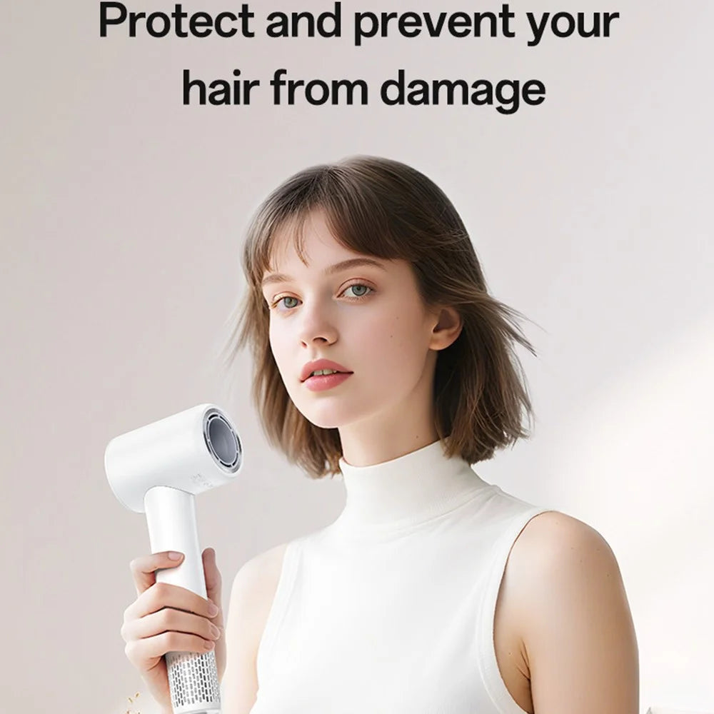 YESIDO MG22 High Speed Hair Dryer 100000RPM Brushless Motor Ionic Technology Blow Dryer - White / EU Plug - 4