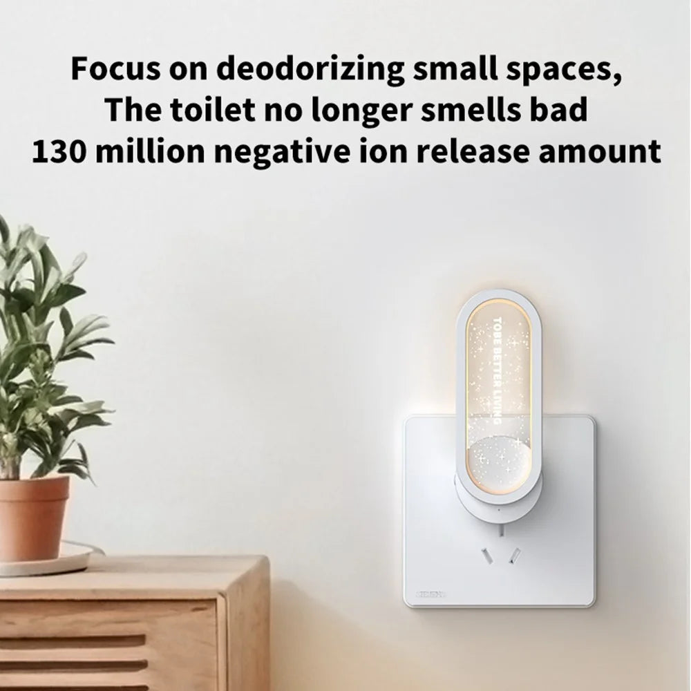 TS-29 Negative Ion Air Purifier Intelligent Frequency Conversion Mini Indoor Freshener for Formaldehyde / Smoke Removal - White / EU Plug - 4