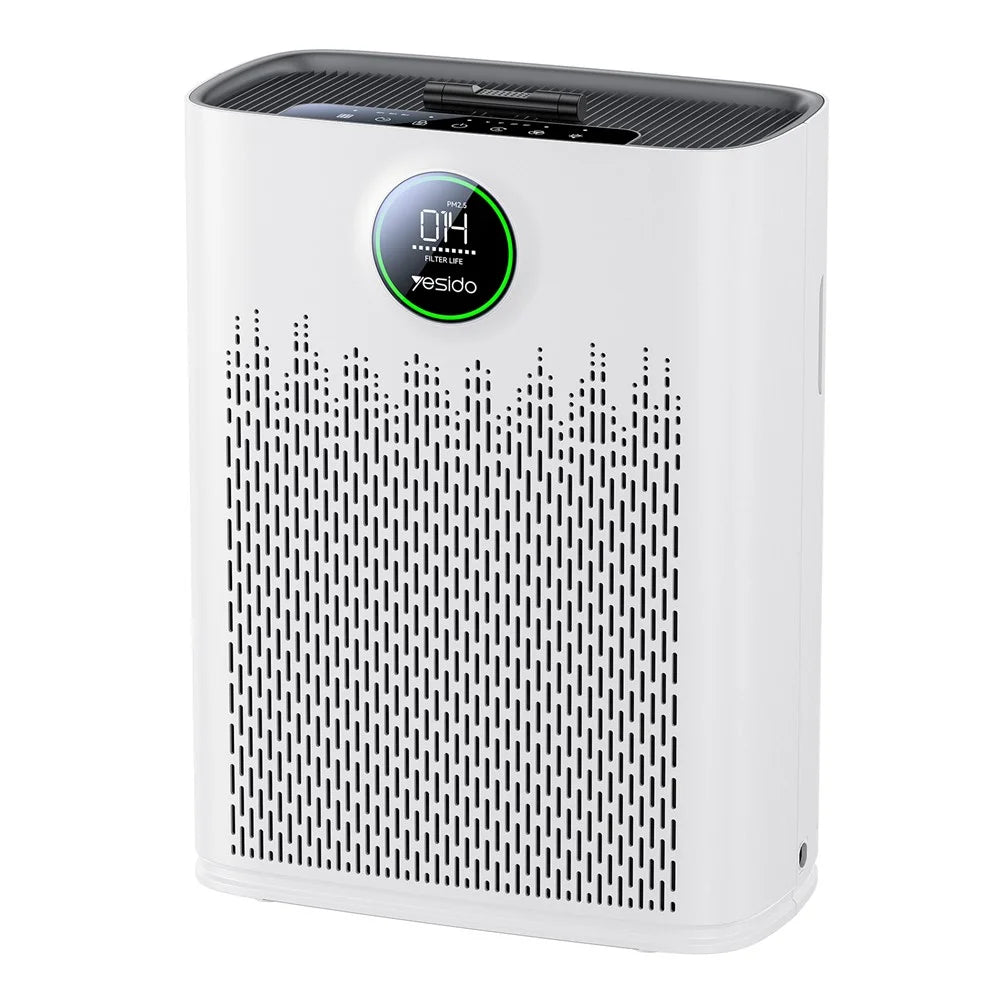 YESIDO EC23 Air Purifier WiFi Smart Triple Filtration PM2.5 Monitor Ultra-Quiet Formaldehyde Remover Air Cleaner - White / EU Plug - 1