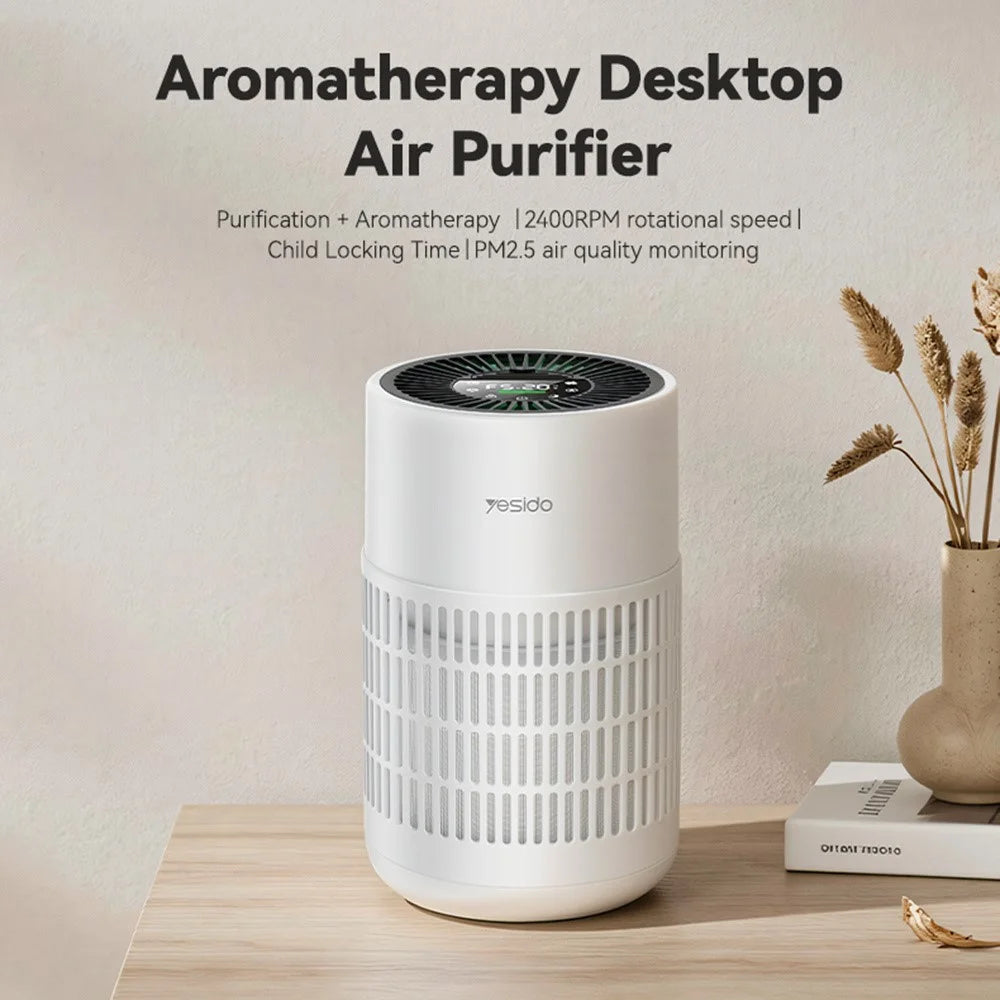 YESIDO EC39 4 in 1 Filter Air Purifier PM2.5 Detection Multi-Mode Desktop Purifier for Home Office - EU Plug - 6
