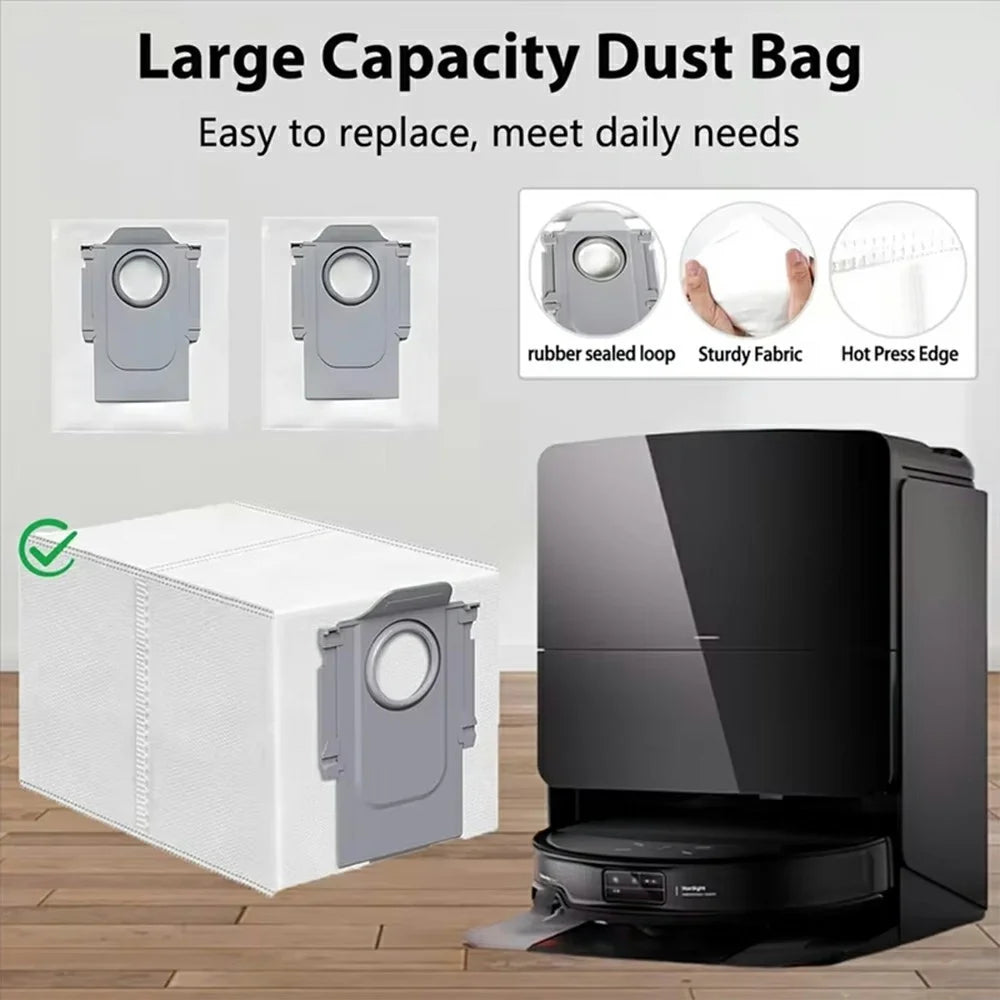 Dust Bags For Roborock T7S / T7S+ / G20 / G10 / G10S / G10S Pro / G10S Pure / S7 / S7 Max / S70 / S75 Robot Vacuum Cleaner Accessories - 3