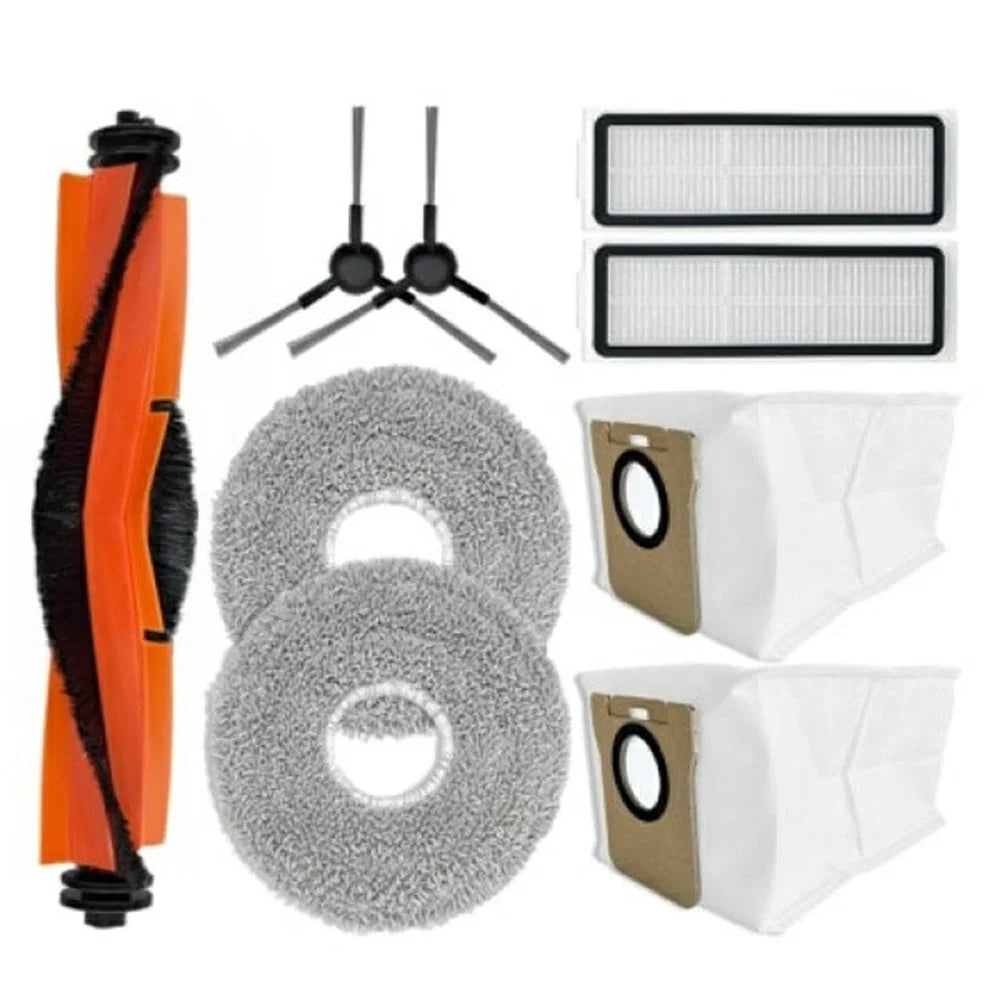 9Pcs / Set For Xiaomi Robot Vacuum X20 Pro / X20 Max Replacement Parts Kit with Main Brush Side Brush Filter Mop Cloth Dust Bag - 2