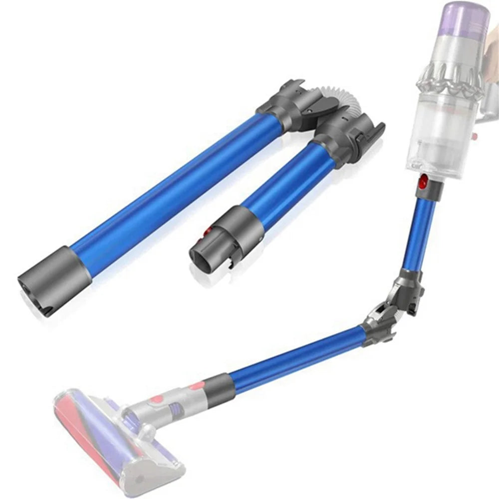 For Dyson V7 / V8 / V10 / V11 Vacuum Cleaner Foldable Extension Tube Aluminum Extension Pipe - Blue - 2