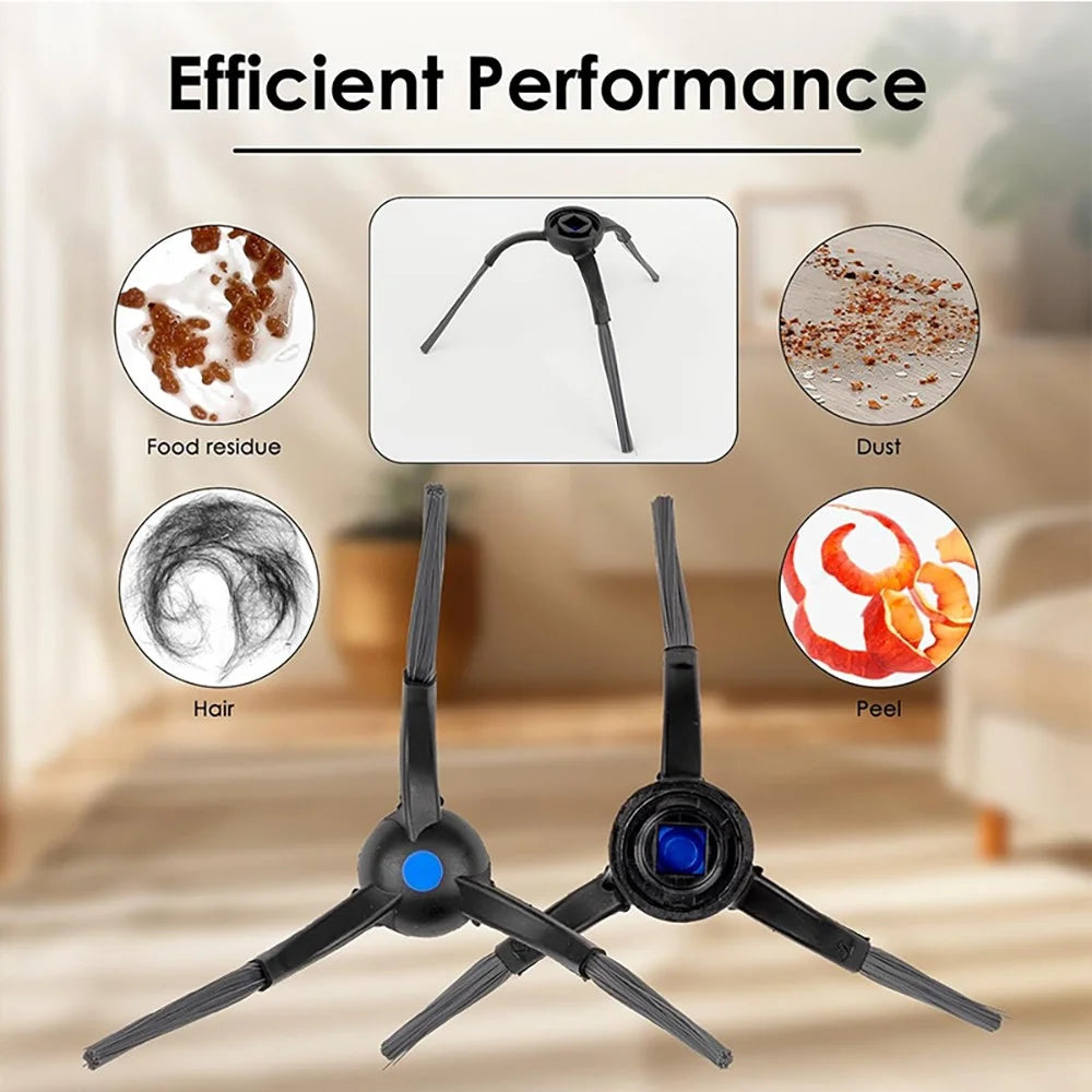 JUNSUNMAY 6Pcs Side Brush for Ecovacs Deebot T50 Pro / T50 Max / T50 Omni / T50 Pro Omni Robot Vacuum Cleaning Parts - 3