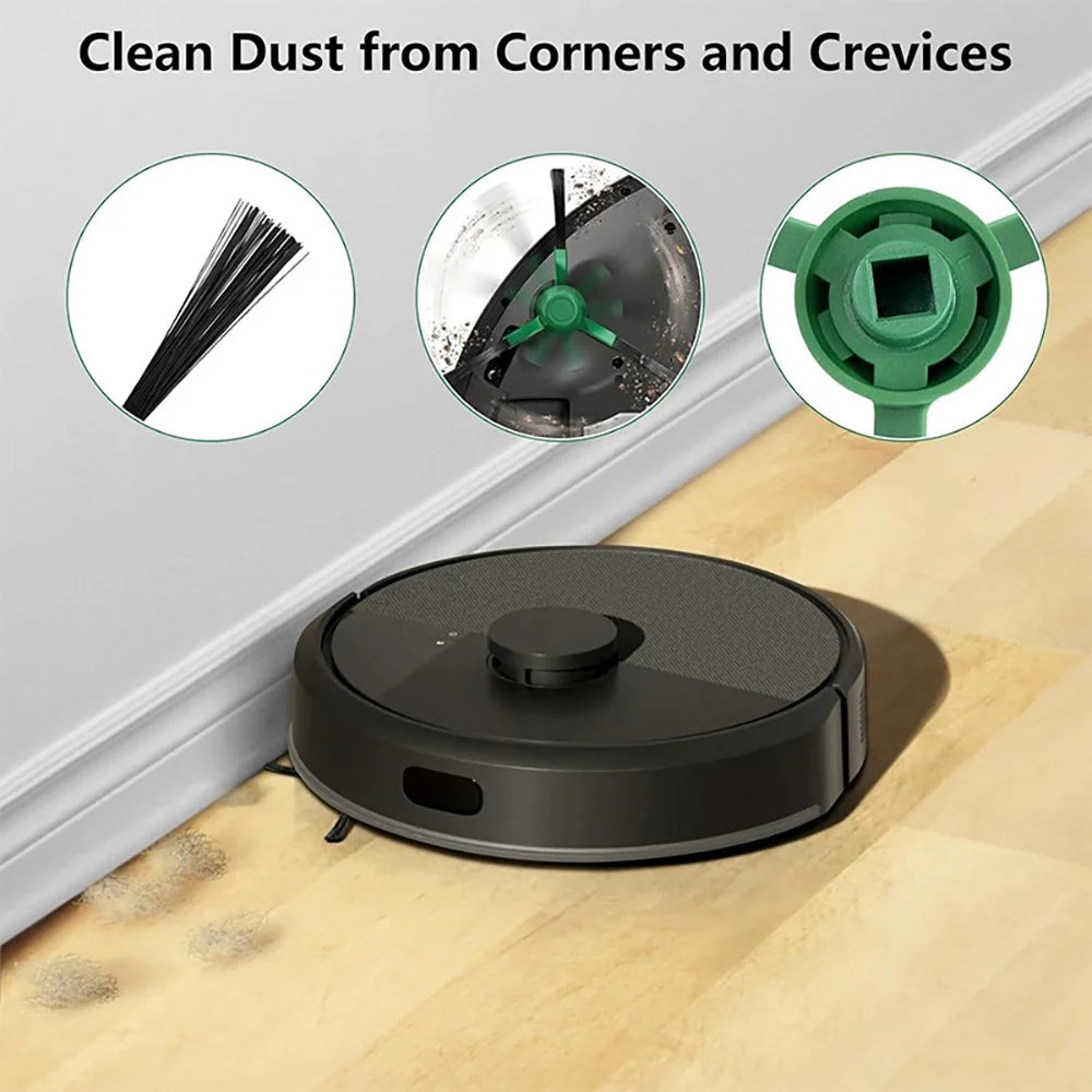 JUNSUNMAY 15Pcs / Set For iRobot Roomba Plus 505 Combo / 405 Combo Replacement Parts Kit with Main Brush Filter Dust Bag Mop Pad - 4