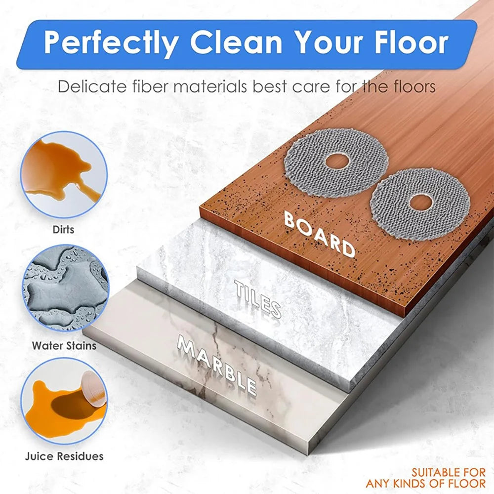 JUNSUNMAY 4Pcs For iRobot Roomba Plus 505 Combo / 405 Combo Washable Mop Pads Robot Vacuum Replacement Part - 5