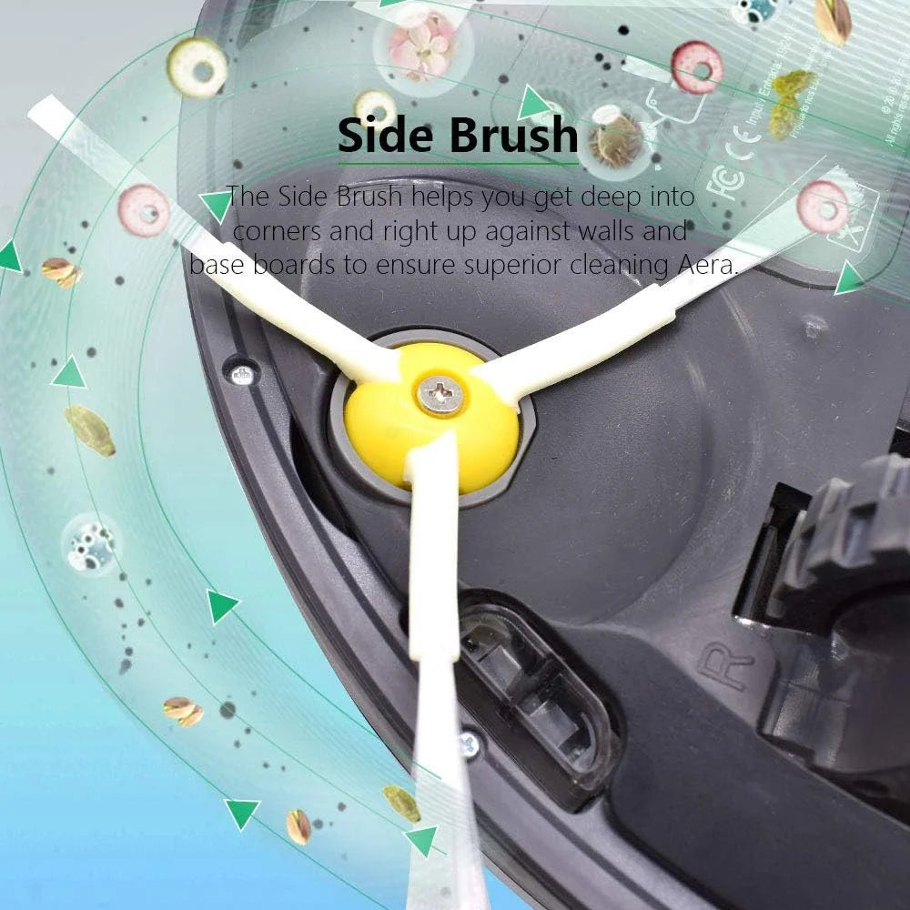 JUNSUNMAY 6Pcs Side Brush for iRobot Roomba 860 / 870 / 880 / 960 / 980 Robot Vacuum Replacement Parts - 2