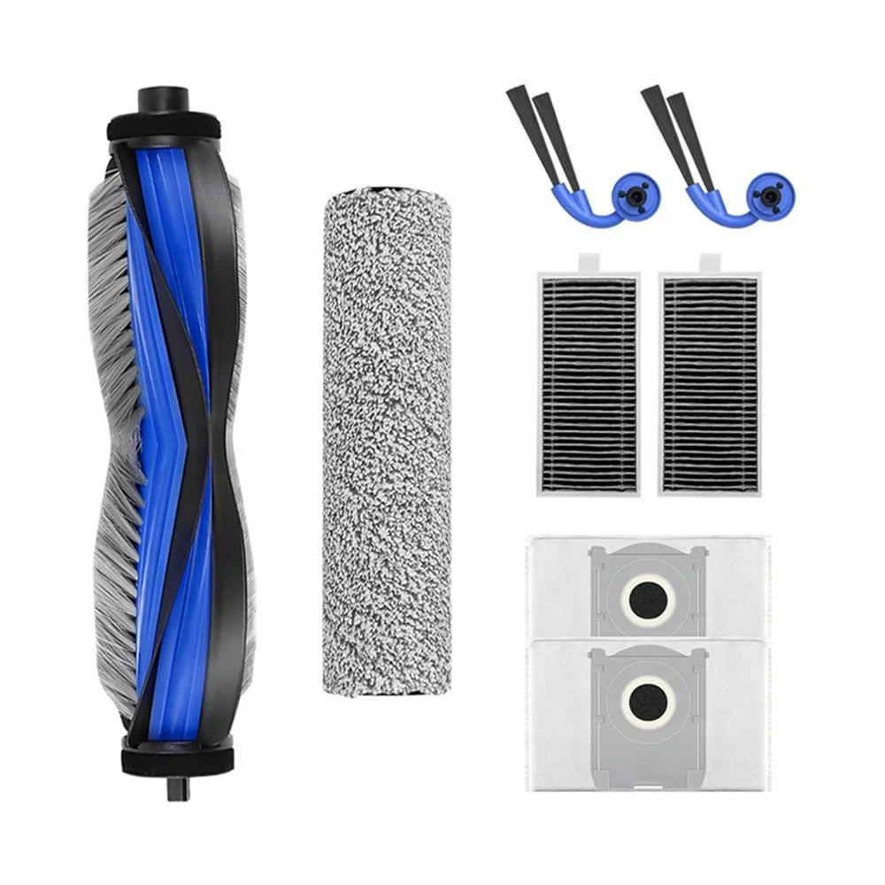 JUNSUNMAY 8Pcs / Set For Ecovacs Deebot X9 Pro Omni / X9 Pro Main Brush Filter Dust Bag Replacement Parts Kit Robot Vacuum Accessories - 1