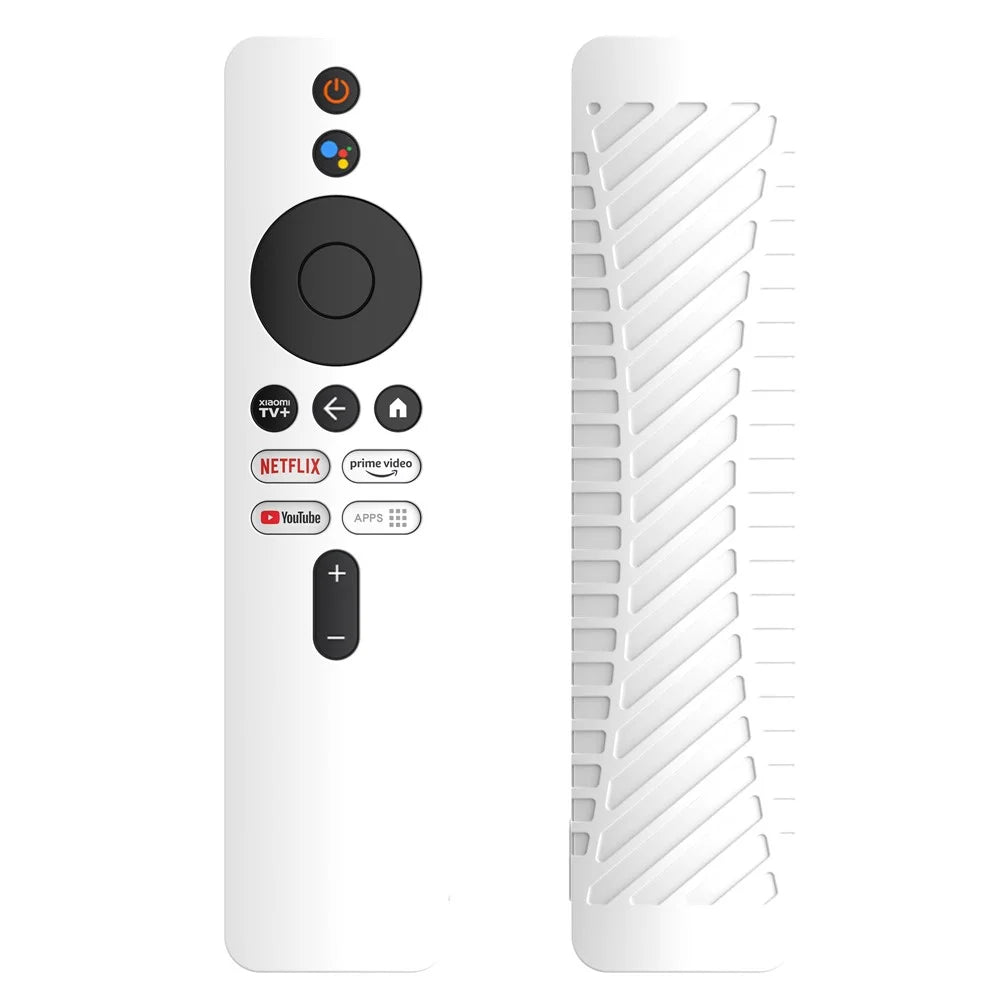 For Xiaomi TV Stick 4K Remote Control Case Protective Cover Drop Resistant Silicone Shell - White - 2