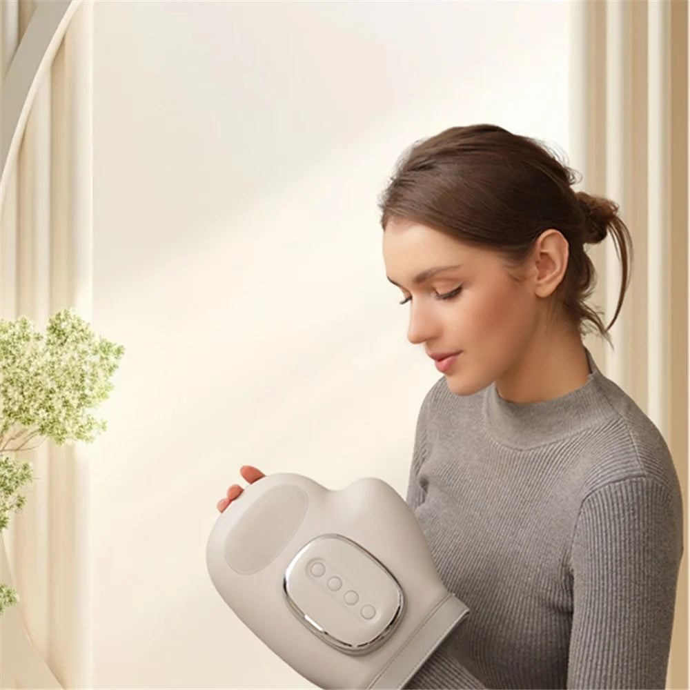 ST-1802 Smart Hand Massager Heat Therapy 3 Modes 5 Levels Finger Palm Massager - Grey - 3