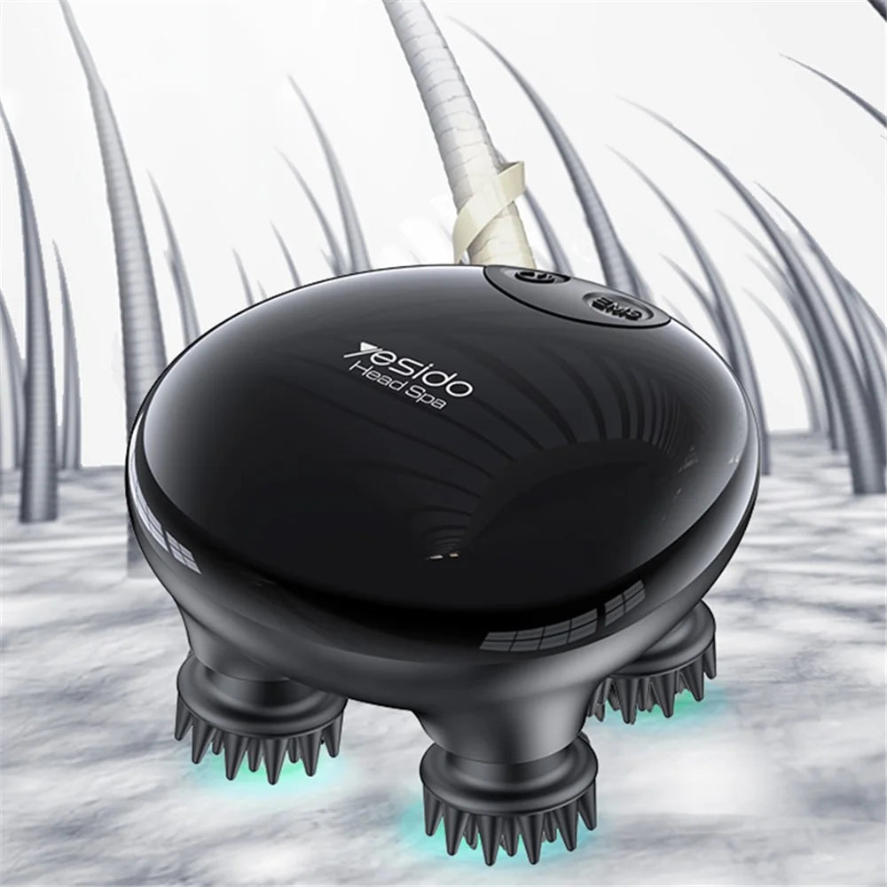 YESIDO MG04 Handheld Electric EMS Scalp Massager Portable Head Massager with 3 Gear Head Scratcher for Stress Relax and Pain Relief - 3