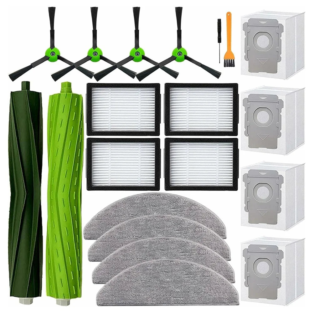 20Pcs Replacement Parts Set for iRobot Roomba Combo i5 / i5+ / j5 / j5+ Main Brush + Side Brush + Filter + Dust Bag + Mop Cloth - 1